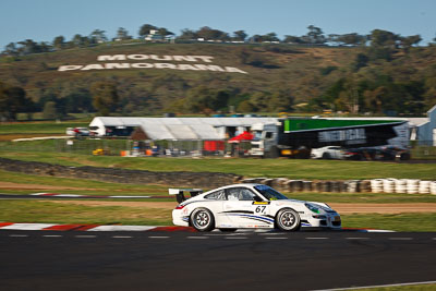 67;10-February-2013;67;Australia;Bathurst;Bathurst-12-Hour;David-Glasson;Grand-Tourer;Motorsport-Services;Mt-Panorama;Murrays-Corner;NSW;New-South-Wales;Phil-Hood;Porsche-911-GT3-Cup-997;Tony-Richards;auto;endurance;motorsport;racing;telephoto