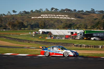 45;10-February-2013;45;Aaron-Zerefos;Australia;Barton-Mawer;Bathurst;Bathurst-12-Hour;Duvashen-Padayachee;Grand-Tourer;Indiran-Padayachee;Mt-Panorama;Murrays-Corner;NSW;New-South-Wales;Porsche-911-GT3-Cup-997;Rentcorp-Forklifts;auto;endurance;motorsport;racing;telephoto