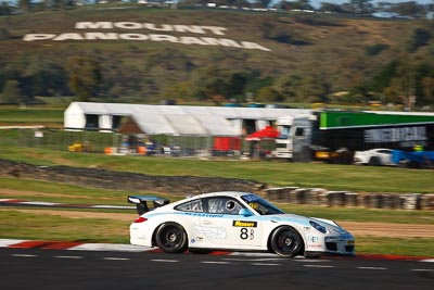 8;10-February-2013;8;Australia;Bathurst;Bathurst-12-Hour;Grand-Tourer;Kurt-Dujardyn;Level-Racing;Mt-Panorama;Murrays-Corner;NSW;New-South-Wales;Olivier-Muytjens;Philippe-Broodcooren;Philippe-Richard;Porsche-911-GT3-Cup-997;auto;endurance;motorsport;racing;telephoto