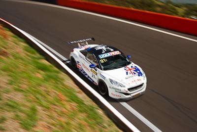 21;10-February-2013;21;Andrew-Jones;Australia;Bathurst;Bathurst-12-Hour;Bruce-Jouanny;David-Wall;Grand-Tourer;Mt-Panorama;NSW;New-South-Wales;Peugeot-RCZ-Cup;Team-Peugeot-RCZ;The-Esses;auto;endurance;motorsport;racing;wide-angle