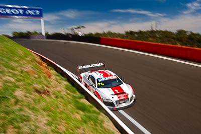 71;10-February-2013;71;Andrew-McInnes;Audi-R8-LMS;Australia;Bathurst;Bathurst-12-Hour;Darryl-O’Young;Dean-Koutsoumidis;Equity‒One;Grand-Tourer;Mt-Panorama;NSW;New-South-Wales;Simon-Middleton;The-Esses;auto;endurance;motorsport;racing;wide-angle