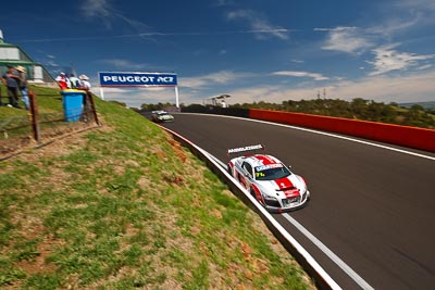 71;10-February-2013;71;Andrew-McInnes;Audi-R8-LMS;Australia;Bathurst;Bathurst-12-Hour;Darryl-O’Young;Dean-Koutsoumidis;Equity‒One;Grand-Tourer;Mt-Panorama;NSW;New-South-Wales;Simon-Middleton;The-Esses;auto;clouds;endurance;motorsport;racing;sky;wide-angle