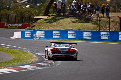 14;10-February-2013;14;Audi-R8-LMS;Australia;Bathurst;Bathurst-12-Hour;Grand-Tourer;James-Winslow;Mt-Panorama;NSW;New-South-Wales;Peter-Conroy;Peter-Conroy-Motorsport;Rob-Huff;The-Esses;auto;endurance;motorsport;racing;telephoto