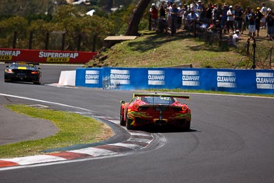 33;10-February-2013;33;Australia;Bathurst;Bathurst-12-Hour;Clearwater-Racing;Craig-Baird;Ferrari-458-Italia-GT3;Grand-Tourer;Matt-Griffin;Mok-Weng-Sun;Mt-Panorama;NSW;New-South-Wales;The-Esses;auto;endurance;motorsport;racing;telephoto