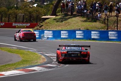 9;10-February-2013;9;Audi-R8-LMS-Ultra;Australia;Bathurst;Bathurst-12-Hour;Christopher-Mies;Dean-Grant;Grand-Tourer;Marc-Cini;Mark-Eddy;Mt-Panorama;NSW;Network-Clothing-Hallmarc;New-South-Wales;The-Esses;auto;endurance;motorsport;racing;telephoto