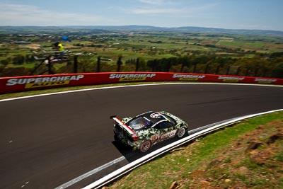 88;10-February-2013;88;Allan-Simonsen;Australia;Bathurst;Bathurst-12-Hour;Ferrari-458-Italia-GT3;Grand-Tourer;John-Bowe;Maranello-Motorsport;Mika-Salo;Mt-Panorama;NSW;New-South-Wales;Peter-Edwards;The-Esses;auto;endurance;landscape;motorsport;racing;scenery;wide-angle