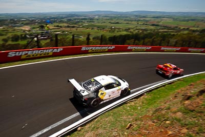 1;1;10-February-2013;Andreas-Simonsen;Audi-R8-LMS-Ultra;Australia;Bathurst;Bathurst-12-Hour;Grand-Tourer;Harold-Primat;Johan-Kristoffersson;Mt-Panorama;NSW;New-South-Wales;Phoenix-Racing;The-Esses;auto;endurance;landscape;motorsport;racing;scenery;wide-angle