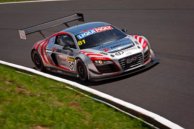 81;10-February-2013;81;Audi-R8-LMS-Ultra;Australia;Bathurst;Bathurst-12-Hour;Christian-Zügel;Dragonspeed;Elton-Julian;Eric-Lux;Grand-Tourer;Mt-Panorama;NSW;New-South-Wales;The-Esses;auto;endurance;motorsport;racing;telephoto