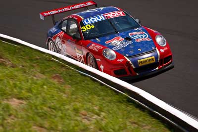 30;10-February-2013;30;Australia;Bathurst;Bathurst-12-Hour;Drew-Russell;Grand-Tourer;Hunter-Motorsports;Jonny-Reid;Mt-Panorama;NSW;New-South-Wales;Porsche-911-GT3-Cup-997;Steven-Johnson;The-Esses;auto;endurance;motorsport;racing;telephoto
