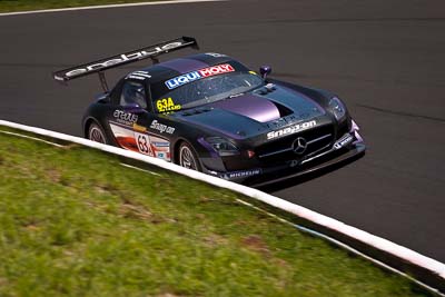 63;10-February-2013;63;Australia;Bathurst;Bathurst-12-Hour;Erebus-Motorsport;Erebus-Racing;Grand-Tourer;Lee-Holdsworth;Mercedes‒Benz-SLS-AMG-GT3;Mt-Panorama;NSW;New-South-Wales;Peter-Hackett;The-Esses;Tim-Slade;auto;endurance;motorsport;racing;telephoto