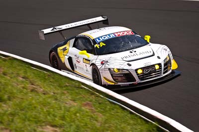 1;1;10-February-2013;Andreas-Simonsen;Audi-R8-LMS-Ultra;Australia;Bathurst;Bathurst-12-Hour;Grand-Tourer;Harold-Primat;Johan-Kristoffersson;Mt-Panorama;NSW;New-South-Wales;Phoenix-Racing;The-Esses;Topshot;auto;endurance;motorsport;racing;telephoto