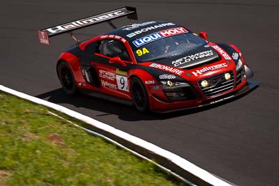 9;10-February-2013;9;Audi-R8-LMS-Ultra;Australia;Bathurst;Bathurst-12-Hour;Christopher-Mies;Dean-Grant;Grand-Tourer;Marc-Cini;Mark-Eddy;Mt-Panorama;NSW;Network-Clothing-Hallmarc;New-South-Wales;The-Esses;auto;endurance;motorsport;racing;telephoto