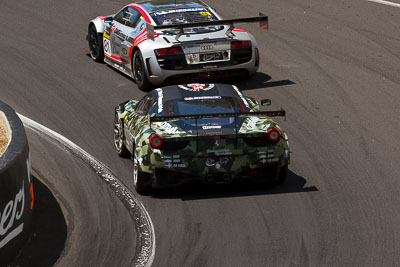 88;10-February-2013;88;Allan-Simonsen;Australia;Bathurst;Bathurst-12-Hour;Ferrari-458-Italia-GT3;Grand-Tourer;John-Bowe;Maranello-Motorsport;Mika-Salo;Mt-Panorama;NSW;New-South-Wales;Peter-Edwards;The-Dipper;auto;endurance;motorsport;racing;telephoto