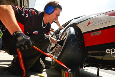 4;10-February-2013;4;Australia;Bathurst;Bathurst-12-Hour;Grand-Tourer;Grove-Group;Mt-Panorama;NSW;New-South-Wales;Topshot;atmosphere;auto;endurance;mechanic;motorsport;pitstop;portrait;racing;wide-angle