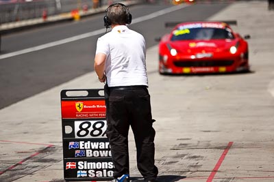 58;10-February-2013;58;AF-Corse;Australia;Bathurst;Bathurst-12-Hour;Ferrari-458-Italia-GT3;Grand-Tourer;Mt-Panorama;NSW;New-South-Wales;atmosphere;auto;endurance;motorsport;pitlane;pitstop;racing;telephoto