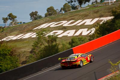 33;10-February-2013;33;Australia;Bathurst;Bathurst-12-Hour;Clearwater-Racing;Craig-Baird;Ferrari-458-Italia-GT3;Grand-Tourer;Matt-Griffin;Mok-Weng-Sun;Mt-Panorama;NSW;New-South-Wales;auto;endurance;landscape;motorsport;racing;scenery;telephoto