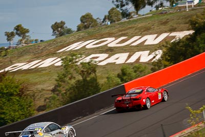 58;10-February-2013;58;AF-Corse;Australia;Bathurst;Bathurst-12-Hour;Ferrari-458-Italia-GT3;Grand-Tourer;Marco-Cioci;Michele-Rugolo;Mt-Panorama;NSW;New-South-Wales;Steve-Wyatt;auto;endurance;landscape;motorsport;racing;scenery;telephoto