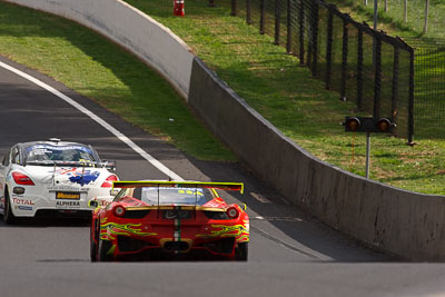 33;10-February-2013;33;Australia;Bathurst;Bathurst-12-Hour;Clearwater-Racing;Craig-Baird;Ferrari-458-Italia-GT3;Grand-Tourer;Matt-Griffin;Mok-Weng-Sun;Mt-Panorama;NSW;New-South-Wales;Sulman-Park;auto;endurance;motorsport;racing;super-telephoto