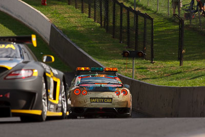 10-February-2013;Australia;Bathurst;Bathurst-12-Hour;Mt-Panorama;NSW;New-South-Wales;Nissan-GT‒R;Safety-Car;Sulman-Park;auto;endurance;motorsport;officials;racing;super-telephoto