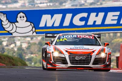 14;10-February-2013;14;Audi-R8-LMS;Australia;Bathurst;Bathurst-12-Hour;Grand-Tourer;James-Winslow;Mt-Panorama;NSW;New-South-Wales;Peter-Conroy;Peter-Conroy-Motorsport;Reid-Park;Rob-Huff;auto;endurance;motorsport;racing;super-telephoto