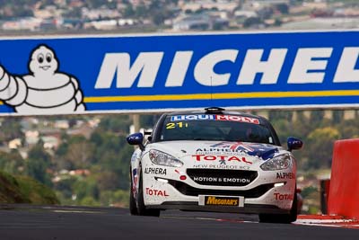 21;10-February-2013;21;Andrew-Jones;Australia;Bathurst;Bathurst-12-Hour;Bruce-Jouanny;David-Wall;Grand-Tourer;Mt-Panorama;NSW;New-South-Wales;Peugeot-RCZ-Cup;Reid-Park;Team-Peugeot-RCZ;auto;endurance;motorsport;racing;super-telephoto