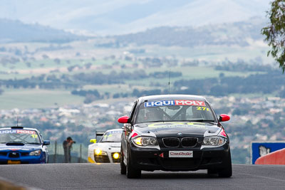 27;10-February-2013;27;Allan-Shephard;Australia;BMW-130i;Bathurst;Bathurst-12-Hour;Dylan-Thomas;Grand-Tourer;Justin-Garioch;Mt-Panorama;NSW;New-South-Wales;Reid-Park;The-Shire-Conveyancer;auto;endurance;landscape;motorsport;racing;scenery;super-telephoto