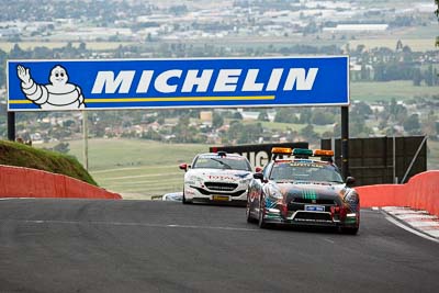 10-February-2013;Australia;Bathurst;Bathurst-12-Hour;Mt-Panorama;NSW;New-South-Wales;Nissan-GT‒R;Reid-Park;Safety-Car;auto;endurance;motorsport;officials;racing;telephoto