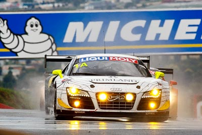 1;1;10-February-2013;Andreas-Simonsen;Audi-R8-LMS-Ultra;Australia;Bathurst;Bathurst-12-Hour;Grand-Tourer;Harold-Primat;Johan-Kristoffersson;Mt-Panorama;NSW;New-South-Wales;Phoenix-Racing;Reid-Park;auto;endurance;motorsport;racing;rain;super-telephoto;wet