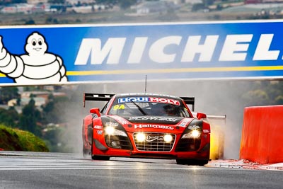 9;10-February-2013;9;Audi-R8-LMS-Ultra;Australia;Bathurst;Bathurst-12-Hour;Christopher-Mies;Dean-Grant;Grand-Tourer;Marc-Cini;Mark-Eddy;Mt-Panorama;NSW;Network-Clothing-Hallmarc;New-South-Wales;Reid-Park;auto;endurance;motorsport;racing;rain;super-telephoto;wet