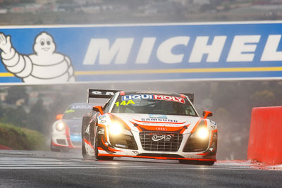 14;10-February-2013;14;Audi-R8-LMS;Australia;Bathurst;Bathurst-12-Hour;Grand-Tourer;James-Winslow;Mt-Panorama;NSW;New-South-Wales;Peter-Conroy;Peter-Conroy-Motorsport;Reid-Park;Rob-Huff;auto;endurance;motorsport;racing;rain;super-telephoto;wet