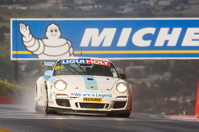 8;10-February-2013;8;Australia;Bathurst;Bathurst-12-Hour;Grand-Tourer;Kurt-Dujardyn;Level-Racing;Mt-Panorama;NSW;New-South-Wales;Olivier-Muytjens;Philippe-Broodcooren;Philippe-Richard;Porsche-911-GT3-Cup-997;Reid-Park;auto;endurance;motorsport;racing;rain;super-telephoto;wet