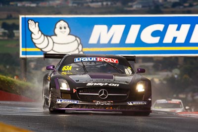 63;10-February-2013;63;Australia;Bathurst;Bathurst-12-Hour;Erebus-Motorsport;Erebus-Racing;Grand-Tourer;Lee-Holdsworth;Mercedes‒Benz-SLS-AMG-GT3;Mt-Panorama;NSW;New-South-Wales;Peter-Hackett;Reid-Park;Tim-Slade;auto;endurance;motorsport;racing;rain;super-telephoto;wet