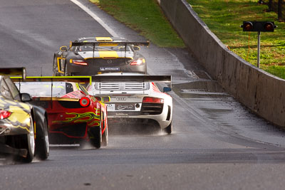 81;10-February-2013;81;Audi-R8-LMS-Ultra;Australia;Bathurst;Bathurst-12-Hour;Christian-Zügel;Dragonspeed;Elton-Julian;Eric-Lux;Grand-Tourer;Mt-Panorama;NSW;New-South-Wales;Sulman-Park;auto;endurance;motorsport;racing;rain;super-telephoto;wet