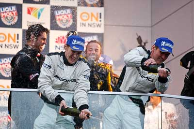 10-February-2013;Australia;Bathurst;Bathurst-12-Hour;Bernd-Schneider;Erebus-Motorsport;Erebus-Racing;Grand-Tourer;Mt-Panorama;NSW;New-South-Wales;Thomas-Jaeger;Thomas-Jäger;auto;endurance;motorsport;podium;racing;telephoto