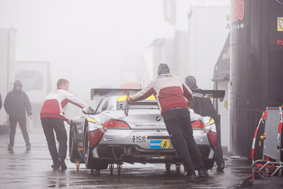 26;17-May-2013;24-Hour;26;BMW-Sports-Trophy-Team-Marc-VDS;BMW-Z4-GT3;Bas-Leinders;Deutschland;Germany;Henri-Moser;Markus-Paltalla;Nordschleife;Nuerburg;Nuerburgring;Nurburg;Nurburgring;Nürburg;Nürburgring;Rhineland‒Palatinate;Richard-Göransson;atmosphere;auto;fog;motorsport;paddock;racing;telephoto