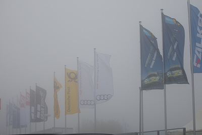 17-May-2013;24-Hour;Deutschland;Germany;Nordschleife;Nuerburg;Nuerburgring;Nurburg;Nurburgring;Nürburg;Nürburgring;Rhineland‒Palatinate;atmosphere;auto;fog;motorsport;paddock;racing;telephoto