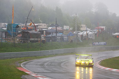 16;16;17-May-2013;24-Hour;Audi-R8-LMS;Dennis-Busch;Deutschland;Germany;Hatzenbach;Manuel-Lauck;Marc-Busch;Nordschleife;Nuerburg;Nuerburgring;Nurburg;Nurburgring;Nürburg;Nürburgring;Rhineland‒Palatinate;auto;fog;motorsport;racing;telephoto