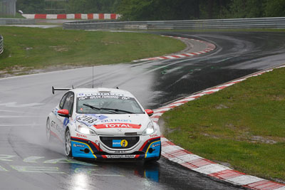 208;17-May-2013;24-Hour;Deutschland;Germany;Hatzenbach;Julien-Piquet;Jürgen-Nett;Michael-Bohrer;Nordschleife;Nuerburg;Nuerburgring;Nurburg;Nurburgring;Nürburg;Nürburgring;Peugeot-208-GTI;Peugeot-Automobiles;Rhineland‒Palatinate;Stephane-Caillet;Stéphane-Caillet;auto;motorsport;racing;telephoto