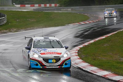 215;17-May-2013;24-Hour;Bradley-Philpot;Deutschland;Germany;Gonzalo-Martin-de-Andres;Hatzenbach;Mathieu-Sentis;Nordschleife;Nuerburg;Nuerburgring;Nurburg;Nurburgring;Nürburg;Nürburgring;Peugeot-208-GTI;Peugeot-Automobiles;Rhineland‒Palatinate;Stephan-Epp;auto;motorsport;racing;telephoto