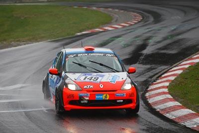 149;17-May-2013;24-Hour;Christian-Steffens;Deutschland;Germany;Hatzenbach;Herbert-von-Danwitz;Marcel-Schaaf;Michael-Schneider;Nordschleife;Nuerburg;Nuerburgring;Nurburg;Nurburgring;Nürburg;Nürburgring;Renault-Clio;Rhineland‒Palatinate;auto;motorsport;raceunion-Teichmann-Racing;racing;telephoto