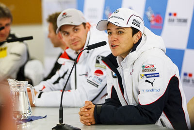 17-May-2013;24-Hour;BMW-Team-Schubert;Claudia-Huertgen;Claudia-Hurtgen;Claudia-Hürtgen;Deutschland;Germany;Nordschleife;Nuerburg;Nuerburgring;Nurburg;Nurburgring;Nürburg;Nürburgring;Rhineland‒Palatinate;atmosphere;auto;interview;motorsport;paddock;portrait;racing;telephoto