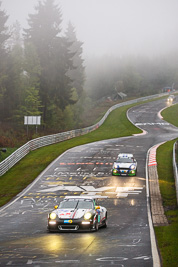 51;17-May-2013;24-Hour;51;Alessandro-Cremascoli;Andrea-Sapino;Deutschland;Germany;Massimo-Colnago;Nordschleife;Nuerburg;Nuerburgring;Nurburg;Nurburgring;Nürburg;Nürburgring;Pflanzgarten;Porsche-997-GT3-Cup;Rheydter-Club-f-Motorsport-i-DMV;Rhineland‒Palatinate;Sergio-Negroni;auto;fog;motorsport;racing;telephoto