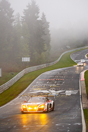 2;17-May-2013;2;24-Hour;Audi-R8-LMS-Ultra;Christian-Mamerow;Deutschland;Germany;Marc-Basseng;Nordschleife;Nuerburg;Nuerburgring;Nurburg;Nurburgring;Nürburg;Nürburgring;Pflanzgarten;Prosperia‒C-Abt-Team-Mamerow;Rene-Rast;René-Rast;Rhineland‒Palatinate;Thomas-Mutsch;auto;fog;motorsport;racing;telephoto