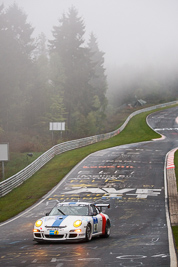 48;17-May-2013;24-Hour;48;Alain-Giavedoni;Daniel-Dupont;Deutschland;Fabrice-Reicher;Germany;Nordschleife;Nuerburg;Nuerburgring;Nurburg;Nurburgring;Nürburg;Nürburgring;Patrick-Ancelet;Pflanzgarten;Porsche-GT3-Cup;Rhineland‒Palatinate;Roadrunner-Racing-GmbH;auto;fog;motorsport;racing;telephoto