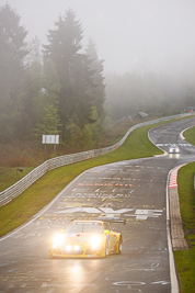 35;17-May-2013;24-Hour;35;Christopher-Brück;Deutschland;Germany;Jaap-van-Lagen;Marc-Hennerici;Marco-Seefried;Nordschleife;Nuerburg;Nuerburgring;Nurburg;Nurburgring;Nürburg;Nürburgring;Pflanzgarten;Porsche-997-GT3-R;Rhineland‒Palatinate;Timbuli-Racing;auto;fog;motorsport;racing;telephoto
