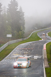 201;17-May-2013;24-Hour;BMW-325i;Deutschland;Germany;MSC-Wahlscheid-eV-i-ADAC;Mark-Giesbrecht;Michael-Flehmer;Nordschleife;Nuerburg;Nuerburgring;Nurburg;Nurburgring;Nürburg;Nürburgring;Pflanzgarten;Rhineland‒Palatinate;Rolf-Derscheid;Zoran-Radulovic;auto;fog;motorsport;racing;telephoto