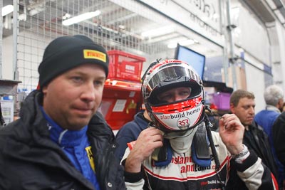 17-May-2013;24-Hour;28mm;Deutschland;Dörr-Motorsport-GmbH;Germany;Nordschleife;Nuerburg;Nuerburgring;Nurburg;Nurburgring;Nürburg;Nürburgring;Rhineland‒Palatinate;Robert-Thomson;atmosphere;auto;motorsport;paddock;portrait;racing;telephoto