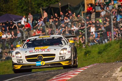 23;18-May-2013;23;24-Hour;Alexander-Roloff;Brünnchen;Deutschland;Germany;Jan-Seyffarth;Lance-David-Arnold;Mercedes‒Benz-SLS-AMG-GT3;Nordschleife;Nuerburg;Nuerburgring;Nurburg;Nurburgring;Nürburg;Nürburgring;ROWE-Racing;Rhineland‒Palatinate;Thomas-Jaeger;Thomas-Jäger;auto;motorsport;racing;super-telephoto;telephoto