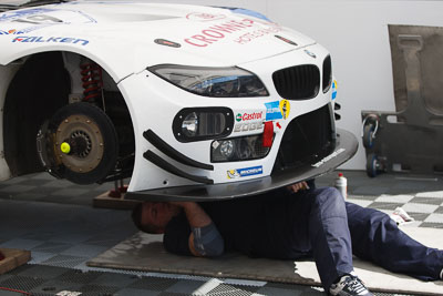 19-May-2013;24-Hour;BMW-Team-Schubert;BMW-Z4-GT3;Deutschland;Germany;Nordschleife;Nuerburg;Nuerburgring;Nurburg;Nurburgring;Nürburg;Nürburgring;Rhineland‒Palatinate;atmosphere;auto;motorsport;paddock;racing;telephoto