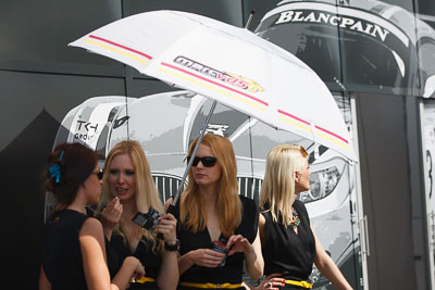 19-May-2013;24-Hour;BMW-Sports-Trophy-Team-Marc-VDS;Deutschland;Germany;Nordschleife;Nuerburg;Nuerburgring;Nurburg;Nurburgring;Nürburg;Nürburgring;Rhineland‒Palatinate;atmosphere;auto;female;girl;motorsport;paddock;portrait;promo-model;racing;telephoto